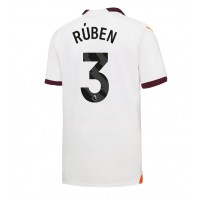 Camiseta Manchester City Ruben Dias #3 Visitante Equipación 2023-24 manga corta